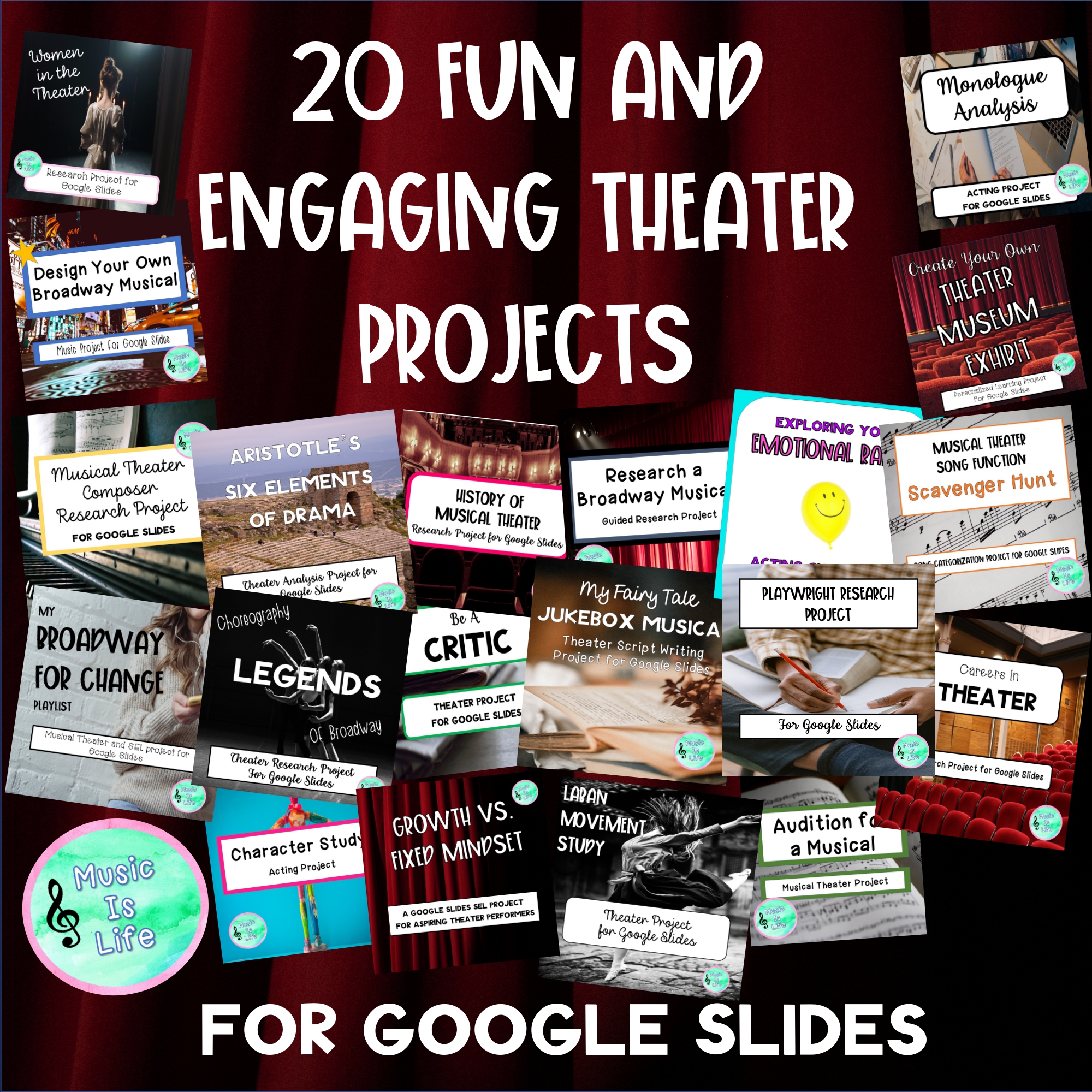 20 Fun and Engaging Theater Projects for Google Slides