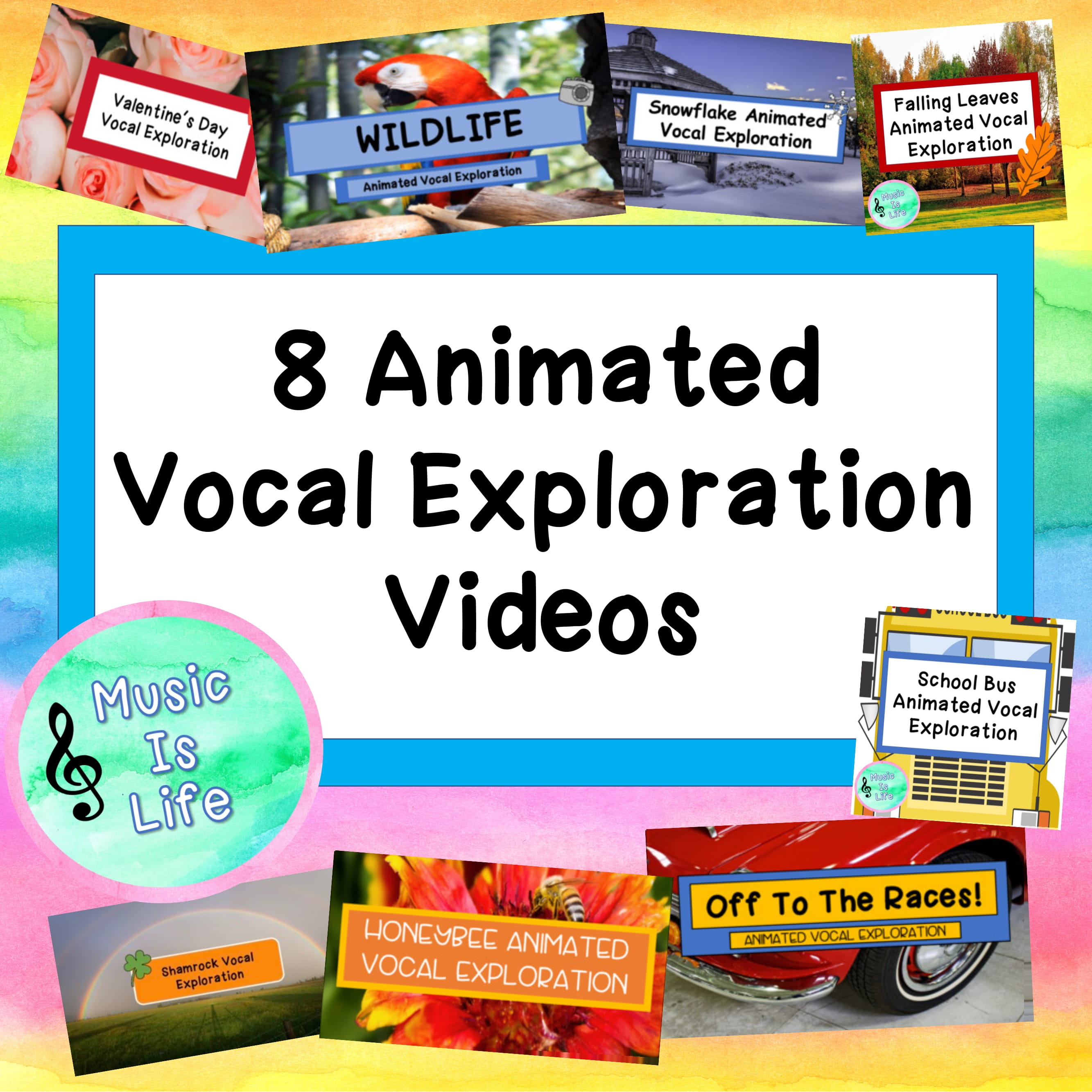 8 Animated Vocal Exploration Videos