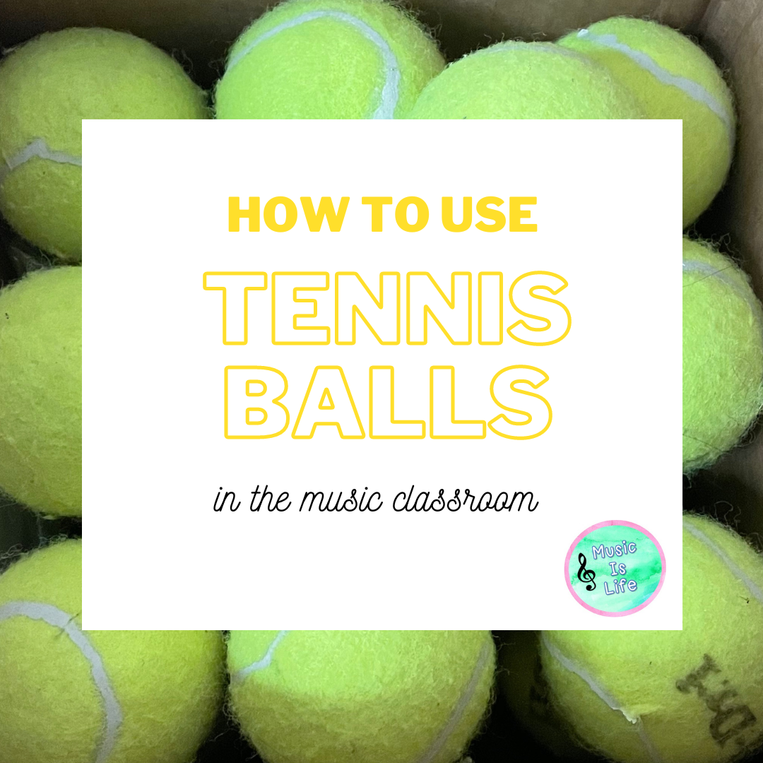 Tennis balls are bouncing their way into music class!