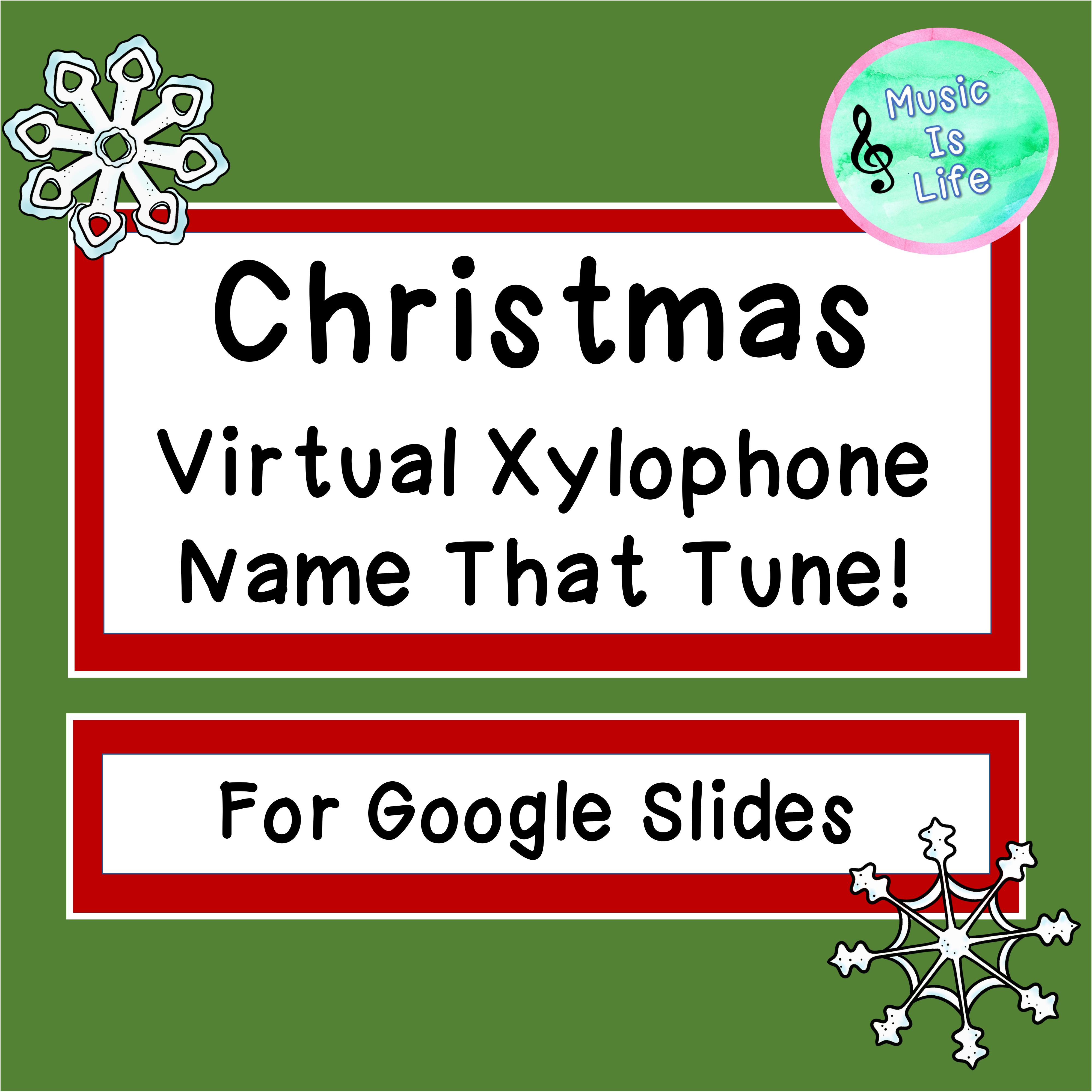 Christmas Virtual Xylophone "Name That Tune!" For Google Slides | TPT
